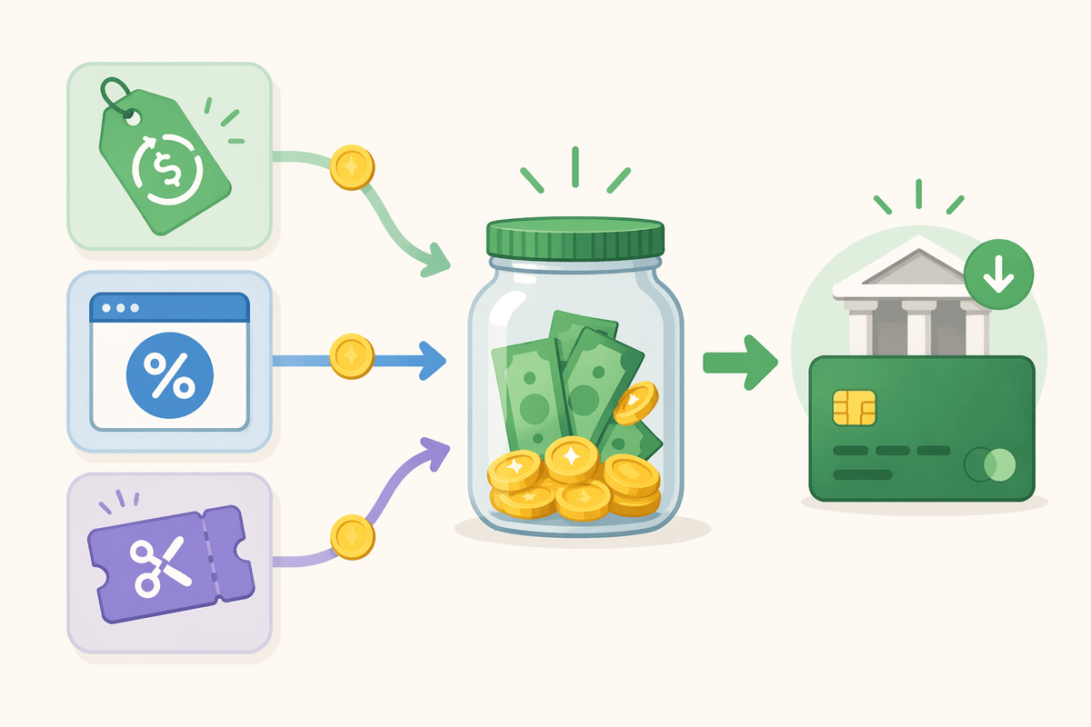 Make discounts feel like income, not clutter