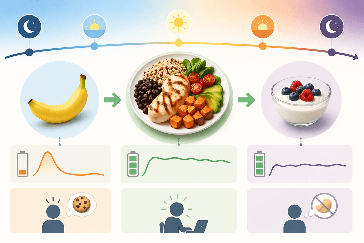 Where bananas help indirectly in higher-protein eating