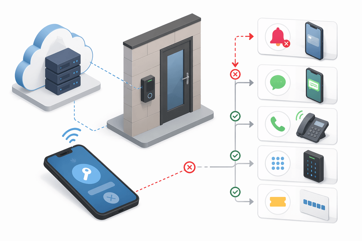 Resident experience: mobile entry reliability under pressure